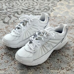 Dr.Scholl’s Men’s Leather Athletic Sneakers White 8